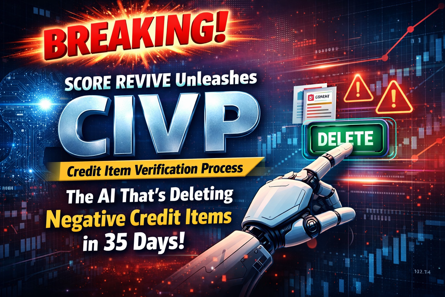 BREAKING: SCORE REVIVE Unleashes CIVP – The AI That’s Deleting Negative Credit Items in 35 Days