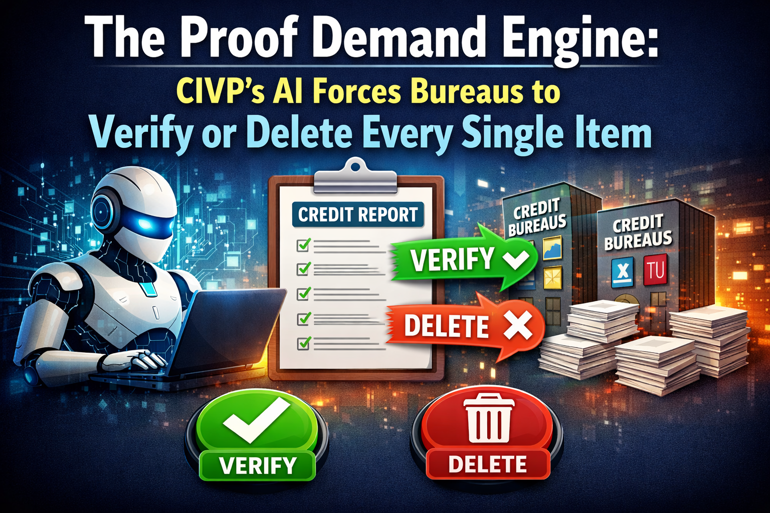 The Proof Demand Engine: CIVP’s AI Forces Bureaus to Verify or Delete Every Single Item