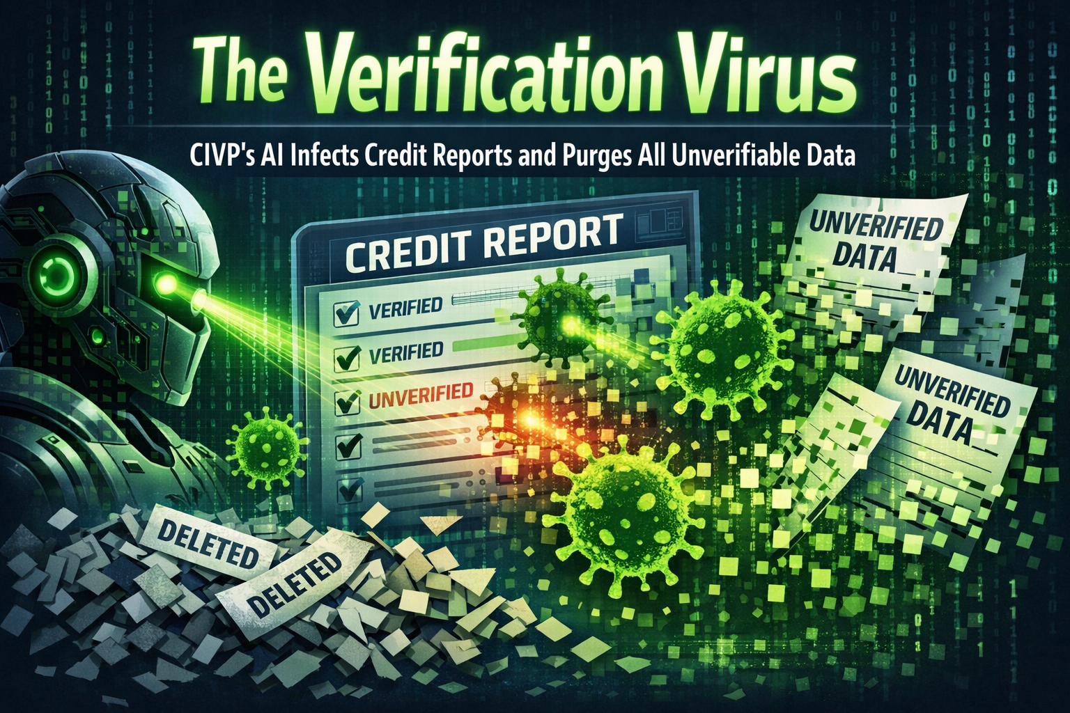 The Verification Virus: CIVP’s AI Infects Credit Reports and Purges All Unverifiable Data