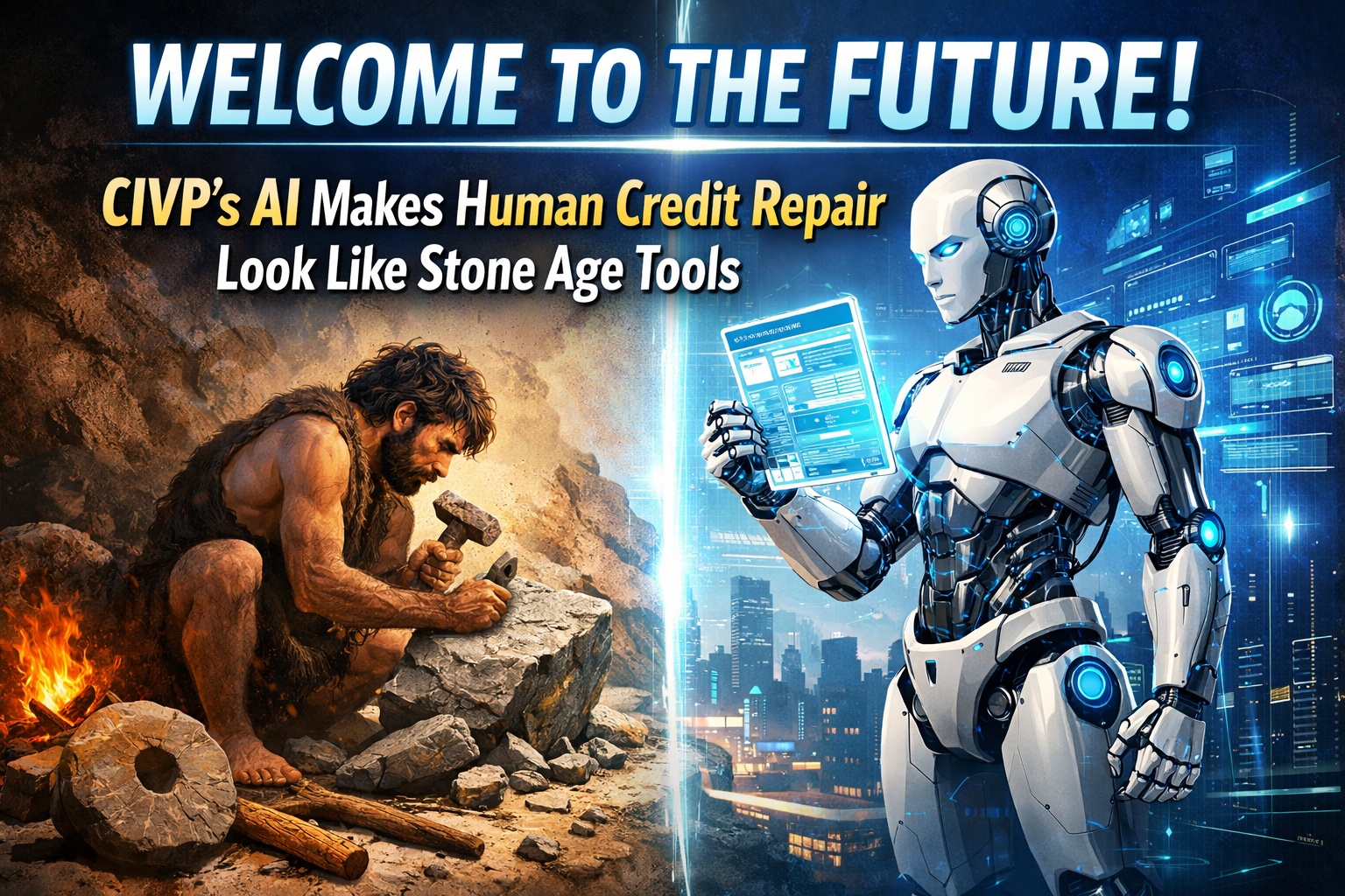 WELCOME TO THE FUTURE: CIVP’s AI Makes Human Credit Repair Look Like Stone Age Tools